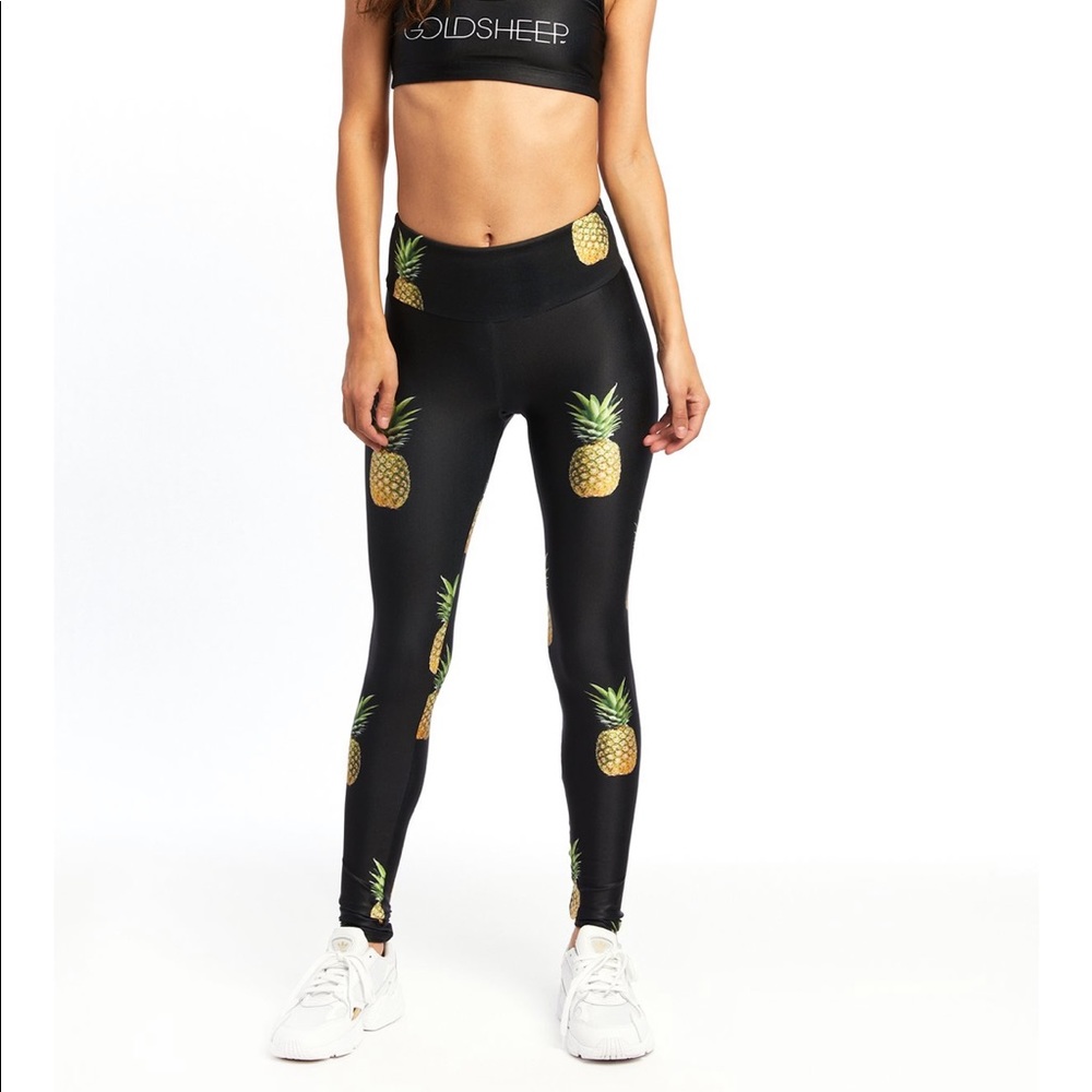 Goldsheep pineapple party leggings